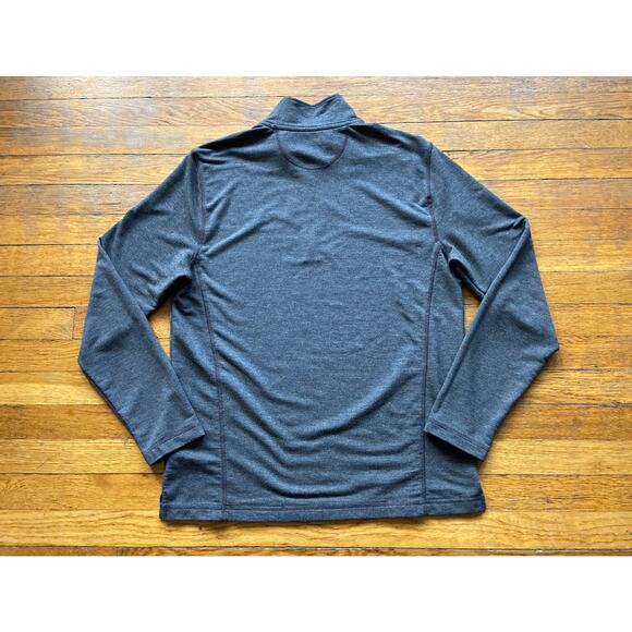 ORVIS Gray 1/4 Zip Mock Neck Long Sleeve Shirt Mens sz M - Picture 7 of 12